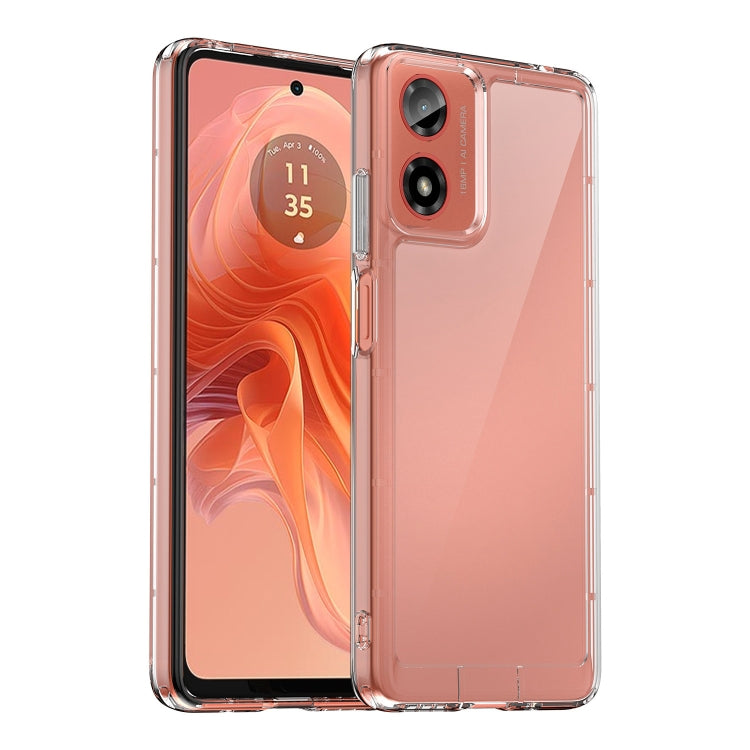 For Motorola Moto G24 Colorful Series Acrylic Hybrid TPU Phone Case(Transparent) - Motorola Cases by PMC TechLife | Online Shopping South Africa | PMC TechLife | Buy Now Pay Later Mobicred