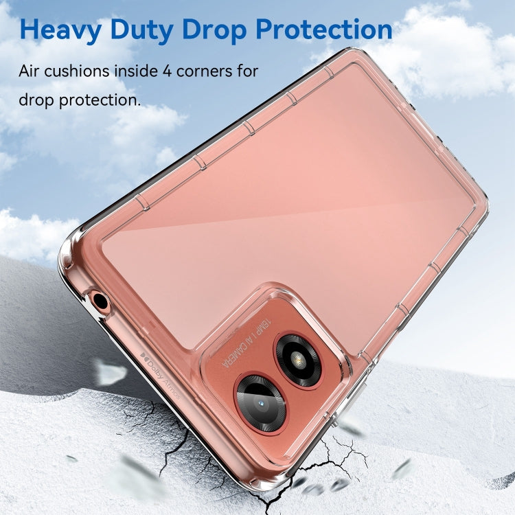 For Motorola Moto G24 Colorful Series Acrylic Hybrid TPU Phone Case(Transparent) - Motorola Cases by PMC TechLife | Online Shopping South Africa | PMC TechLife | Buy Now Pay Later Mobicred