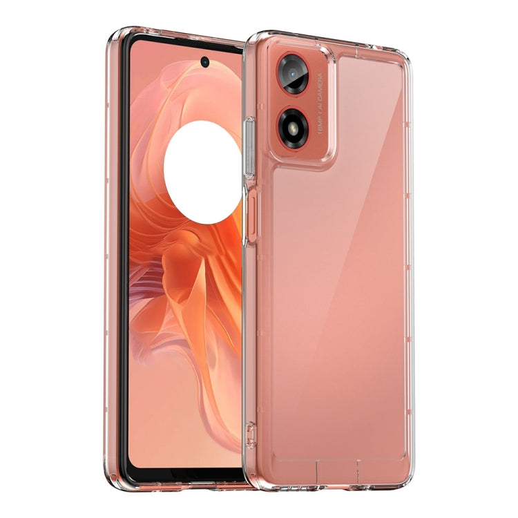 For Motorola Moto G24 Power Colorful Series Acrylic Hybrid TPU Phone Case(Transparent) - Motorola Cases by PMC TechLife | Online Shopping South Africa | PMC TechLife | Buy Now Pay Later Mobicred