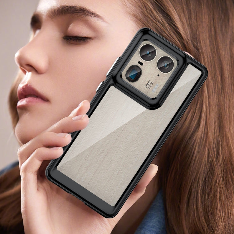 For Motorola Edge 50 Ultra Global Colorful Series Acrylic Hybrid TPU Phone Case(Black) - free shipping - PMC TechLife - Order now!