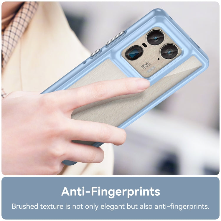 For Motorola Edge 50 Ultra Global Colorful Series Acrylic Hybrid TPU Phone Case(Blue) - free shipping - PMC TechLife - Order now!
