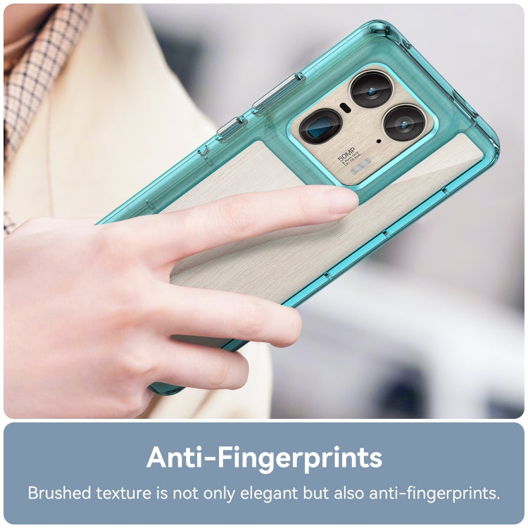 For Motorola Edge 50 Ultra Global Colorful Series Acrylic Hybrid TPU Phone Case(Transparent Blue) - free shipping - PMC TechLife - Order now!