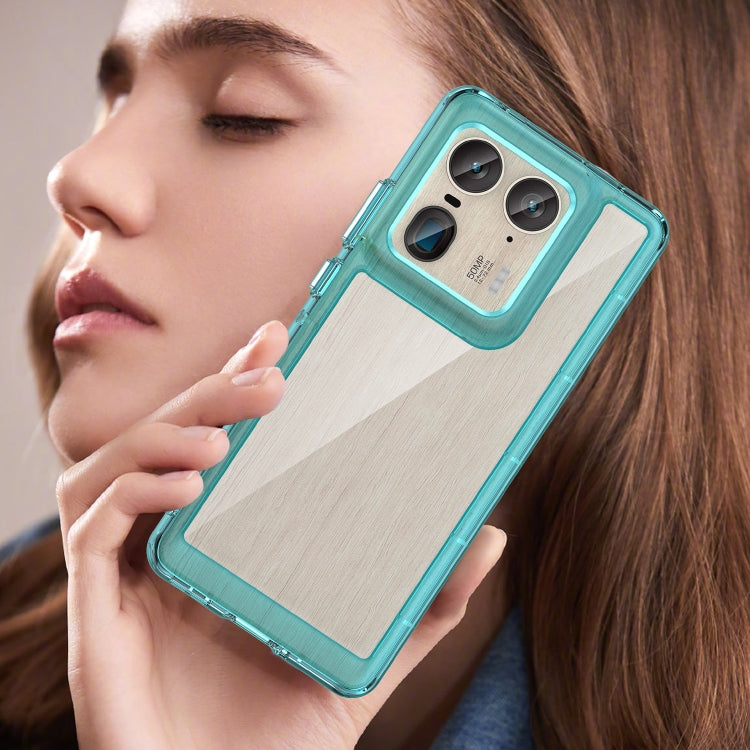 For Motorola Edge 50 Ultra Global Colorful Series Acrylic Hybrid TPU Phone Case(Transparent Blue) - free shipping - PMC TechLife - Order now!