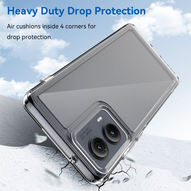 For Motorola Edge 2024 Colorful Series Acrylic Hybrid TPU Phone Case(Transparent) - Motorola Cases by PMC Jewellery | Online Shopping South Africa | PMC Jewellery | Buy Now Pay Later Mobicred
