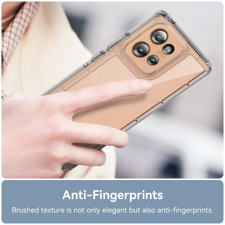 For Motorola Edge 50 Colorful Series Acrylic Hybrid TPU Phone Case(Transparent) - free shipping - PMC TechLife - Order now!