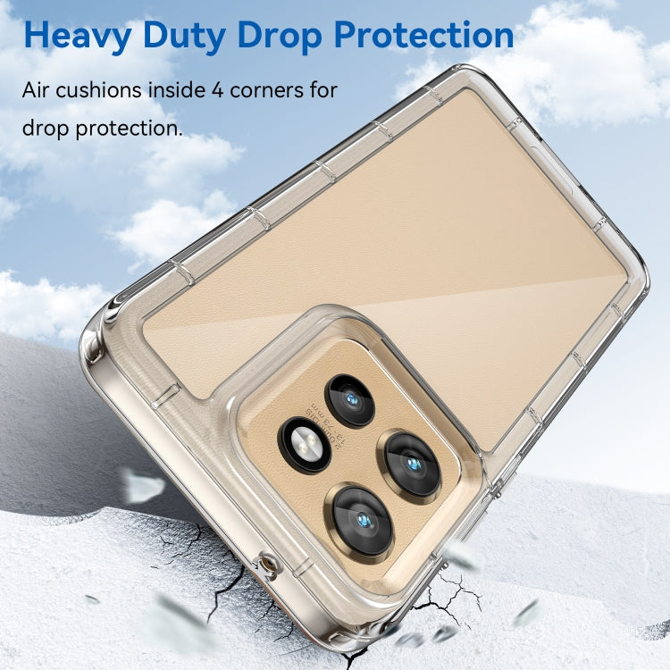 For Motorola Moto S50 Colorful Series Acrylic Hybrid TPU Phone Case(Transparent) - free shipping - PMC TechLife - Order now!