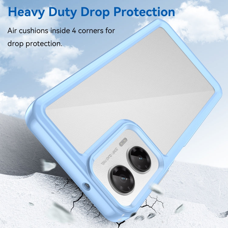 For Motorola Moto G35 5G Colorful Series Acrylic Hybrid TPU Phone Case(Blue) - free shipping - PMC TechLife - Order now!