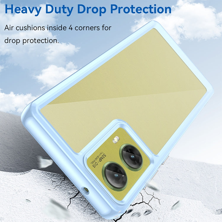 For Motorola Moto G85 Colorful Series Acrylic Hybrid TPU Phone Case(Blue) - free shipping - PMC TechLife - Order now!