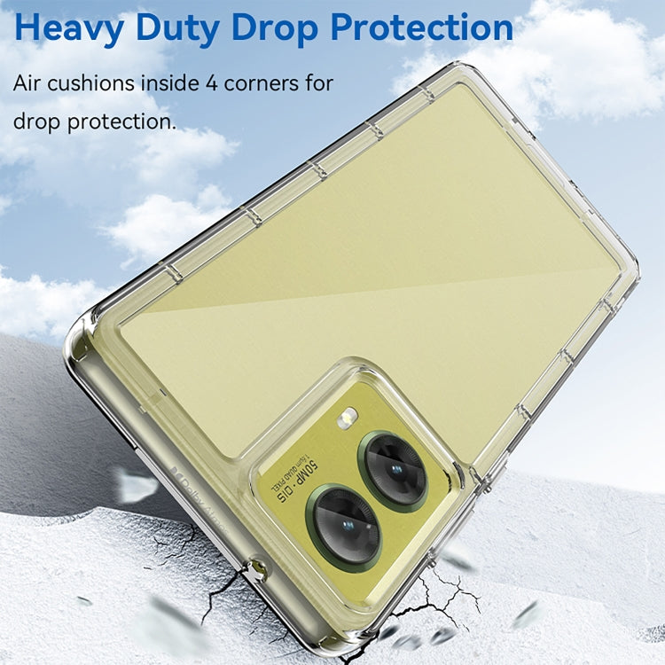 For Motorola Moto G85 Colorful Series Acrylic Hybrid TPU Phone Case(Transparent) - free shipping - PMC TechLife - Order now!