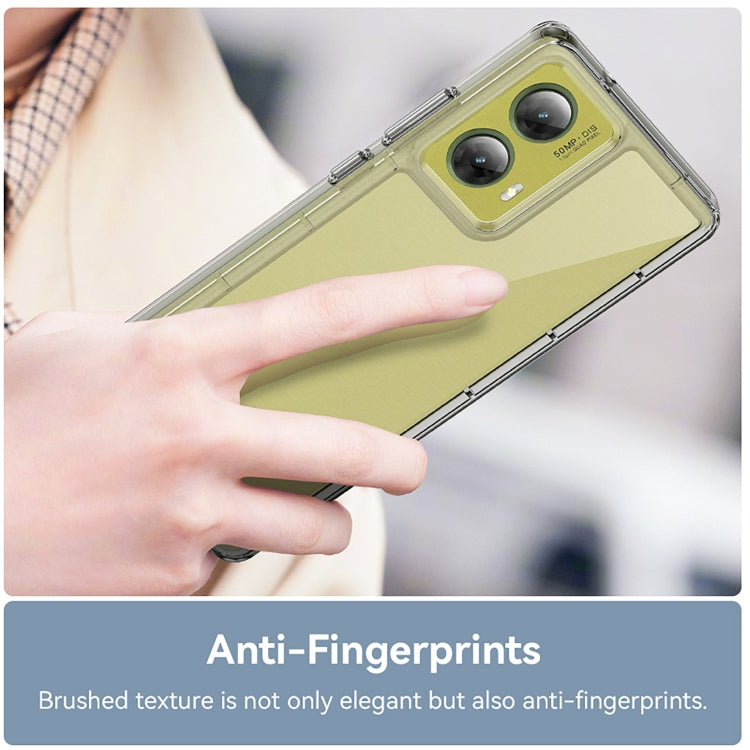 For Motorola Moto G85 Colorful Series Acrylic Hybrid TPU Phone Case(Transparent) - free shipping - PMC TechLife - Order now!
