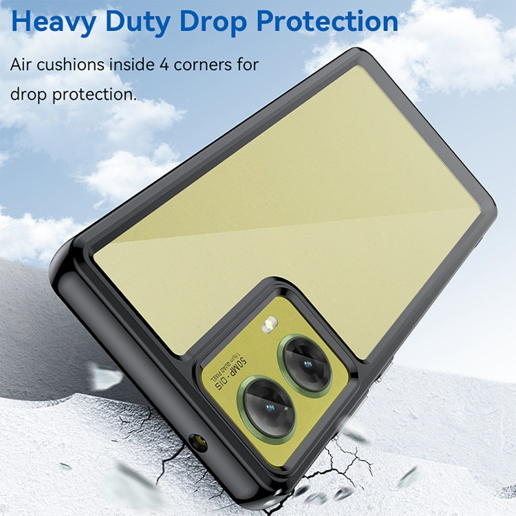 For Motorola S50 Neo Colorful Series Acrylic Hybrid TPU Phone Case(Black) - free shipping - PMC TechLife - Order now!