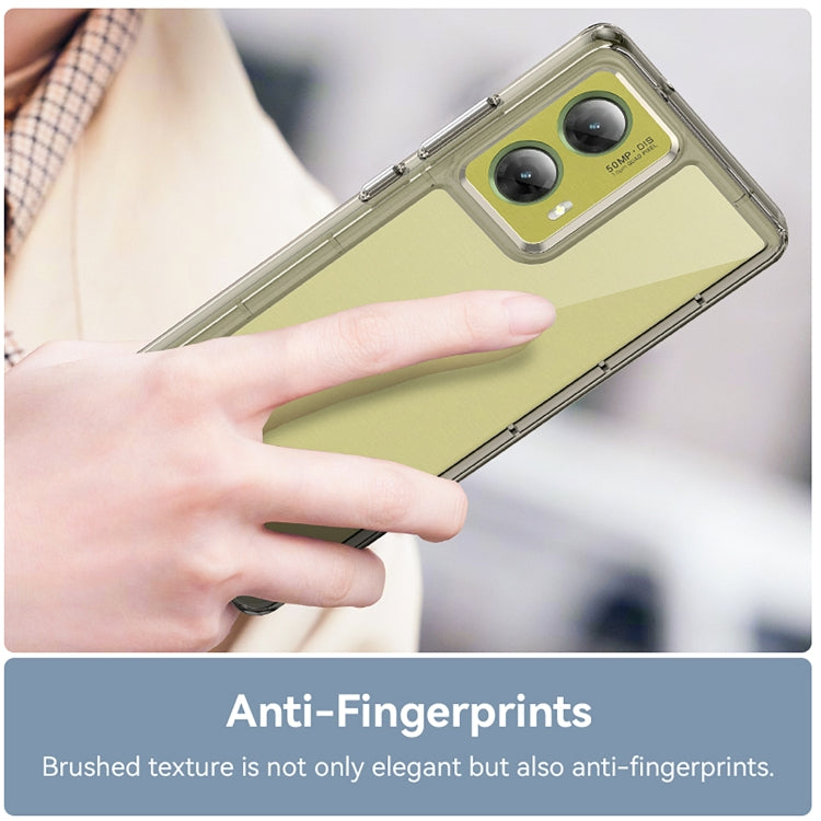 For Motorola S50 Neo Colorful Series Acrylic Hybrid TPU Phone Case(Transparent Grey) - free shipping - PMC TechLife - Order now!