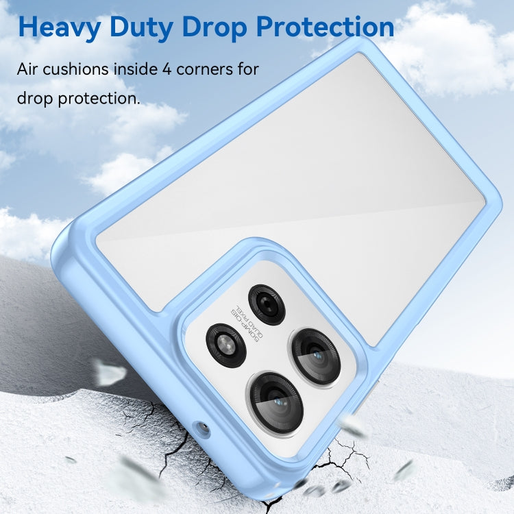 For Motorola Moto G75 5G Colorful Series Acrylic Hybrid TPU Phone Case(Blue) - free shipping - PMC TechLife - Order now!