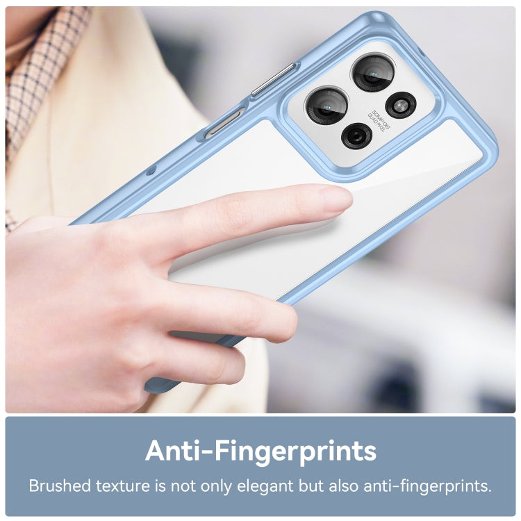 For Motorola Moto G75 5G Colorful Series Acrylic Hybrid TPU Phone Case(Blue) - free shipping - PMC TechLife - Order now!