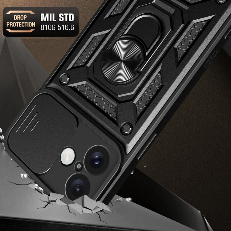 For iPhone 16 Plus Sliding Camera Cover Design TPU+PC Phone Case(Rose Gold) - iPhone 16 Plus Cases by PMC TechLife | Online Shopping South Africa | PMC TechLife | Buy Now Pay Later Mobicred