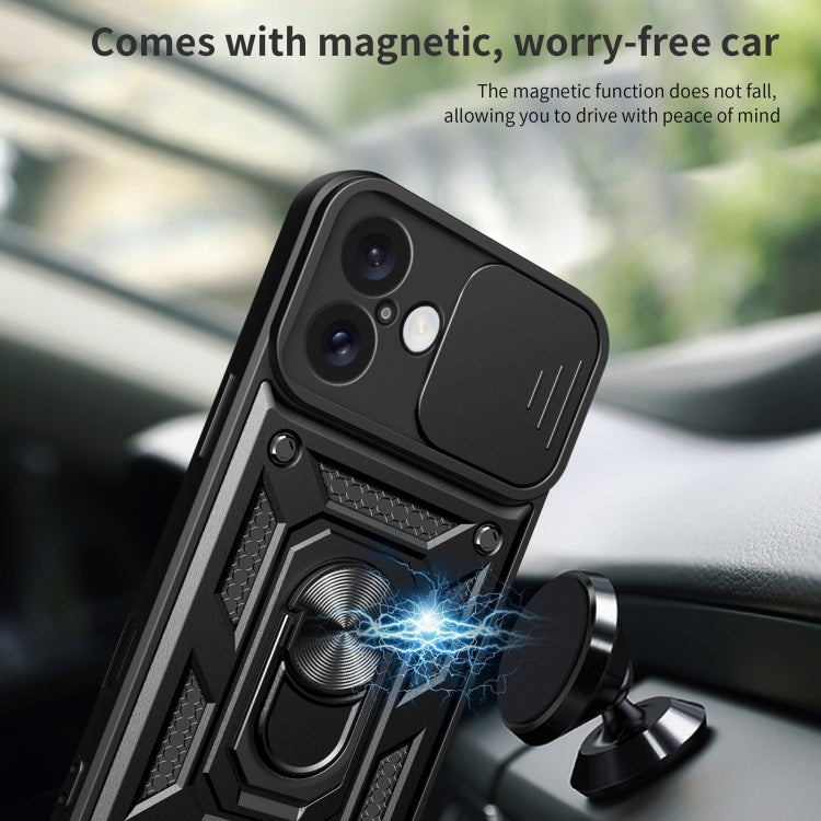 For iPhone 16 Plus Sliding Camera Cover Design TPU+PC Phone Case(Rose Gold) - iPhone 16 Plus Cases by PMC TechLife | Online Shopping South Africa | PMC TechLife | Buy Now Pay Later Mobicred