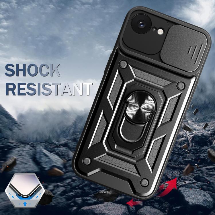 For iPhone 16e Sliding Camera Cover Design TPU+PC Phone Case(Red) - free shipping - PMC TechLife - Order now!