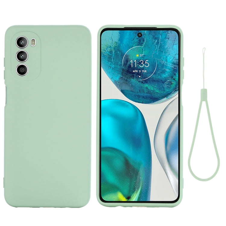 For Motorola Moto G71s 5G Pure Color Liquid Silicone Shockproof Phone Case(Green) - Motorola Cases by PMC TechLife | Online Shopping South Africa | PMC TechLife | Buy Now Pay Later Mobicred
