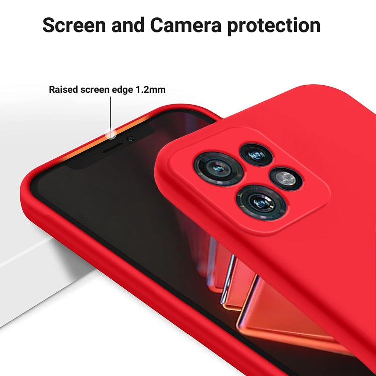 For Motorola Edge 40 Pro/Edge+ 2023/X40 Pure Color Liquid Silicone Shockproof Phone Case(Red) - Motorola Cases by PMC TechLife | Online Shopping South Africa | PMC TechLife | Buy Now Pay Later Mobicred