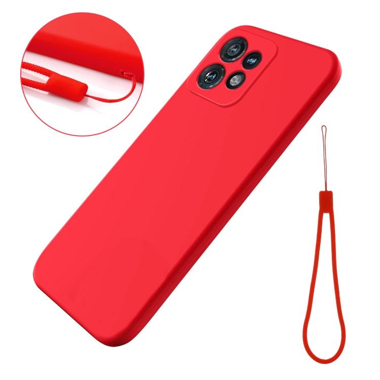 For Motorola Edge 40 Pro/Edge+ 2023/X40 Pure Color Liquid Silicone Shockproof Phone Case(Red) - Motorola Cases by PMC TechLife | Online Shopping South Africa | PMC TechLife | Buy Now Pay Later Mobicred