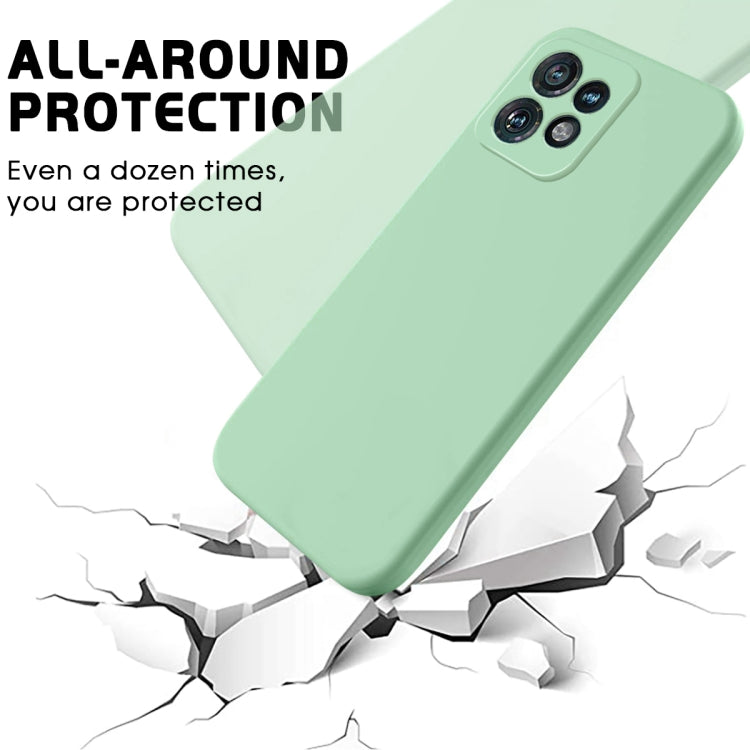 For Motorola Edge 40 Pro/Edge+ 2023/X40 Pure Color Liquid Silicone Shockproof Phone Case(Green) - Motorola Cases by PMC TechLife | Online Shopping South Africa | PMC TechLife | Buy Now Pay Later Mobicred