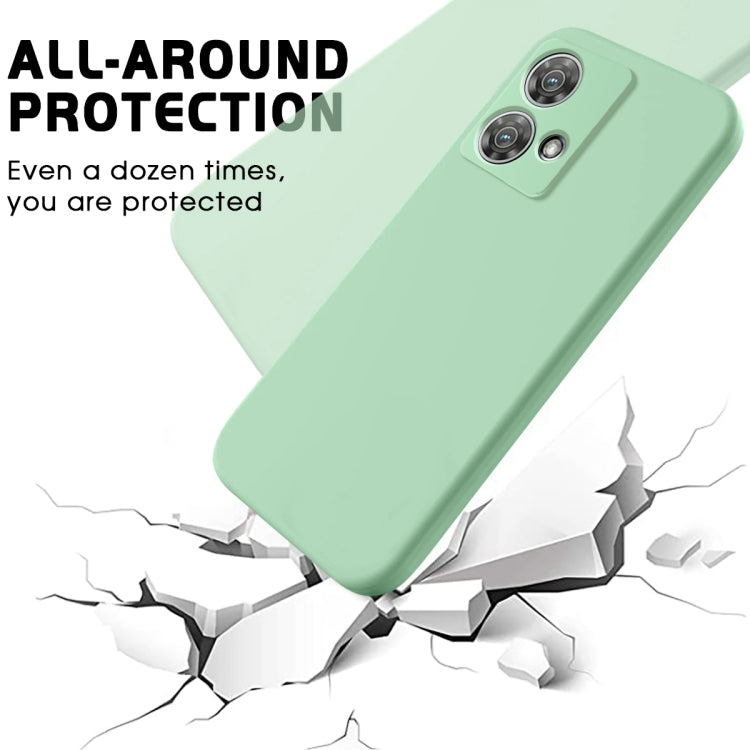 For Motorola Edge 40 Neo Pure Color Liquid Silicone Shockproof Phone Case(Green) - Motorola Cases by PMC TechLife | Online Shopping South Africa | PMC TechLife | Buy Now Pay Later Mobicred