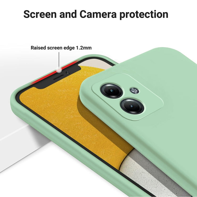 For Motorola Moto G54 Power Solid Color Liquid Silicone Dropproof Full Coverage Phone Case(Green) - Motorola Cases by PMC TechLife | Online Shopping South Africa | PMC TechLife | Buy Now Pay Later Mobicred