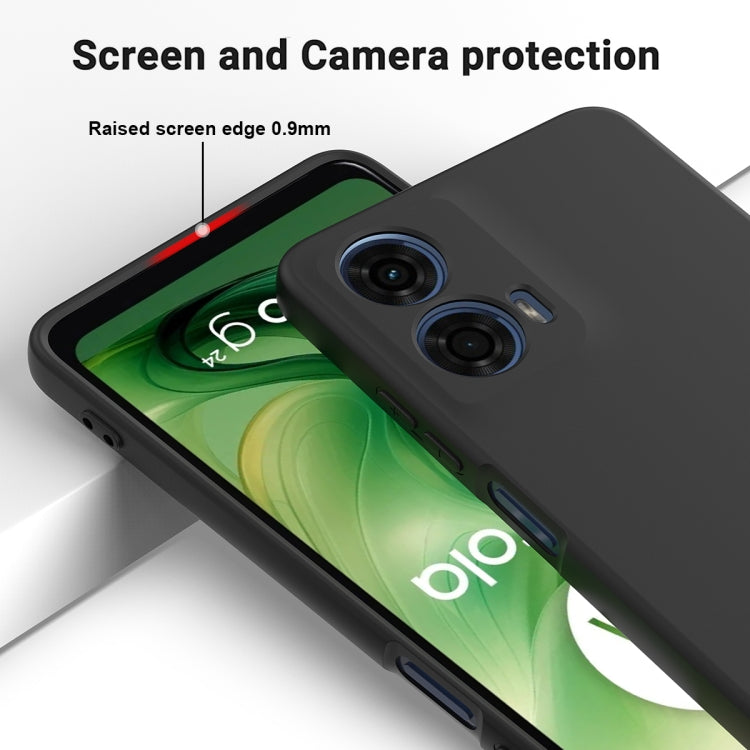 For Motorola Moto G24 Power Solid Color Liquid Silicone Dropproof Full Coverage Phone Case(Black) - free shipping - PMC TechLife - Order now!