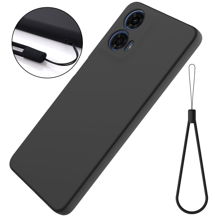 For Motorola Moto G24 Power Solid Color Liquid Silicone Dropproof Full Coverage Phone Case(Black) - free shipping - PMC TechLife - Order now!
