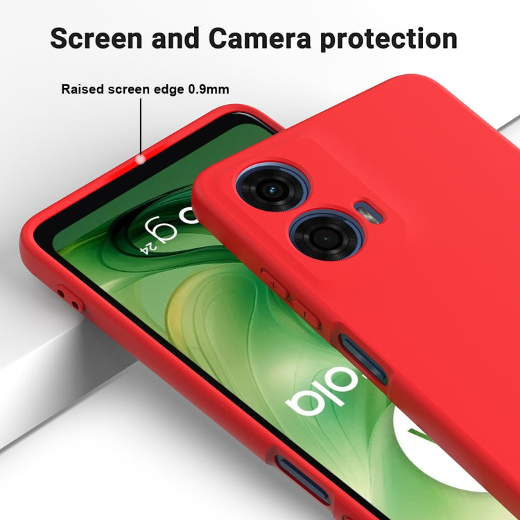 For Motorola Moto G24 Power Solid Color Liquid Silicone Dropproof Full Coverage Phone Case(Red) - free shipping - PMC TechLife - Order now!
