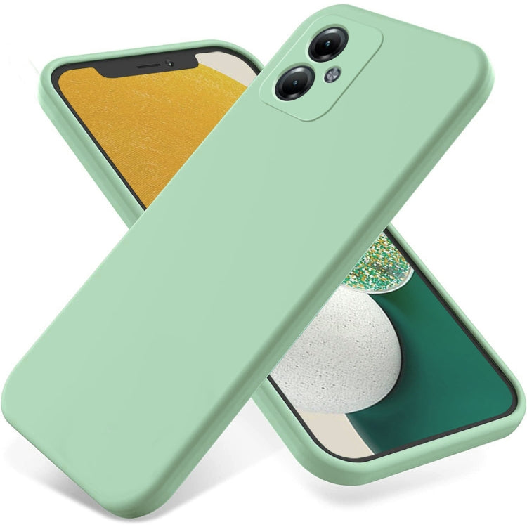 For Motorola Moto G64 Solid Color Liquid Silicone Dropproof Full Coverage Phone Case(Green) - Motorola Cases by PMC TechLife | Online Shopping South Africa | PMC TechLife | Buy Now Pay Later Mobicred