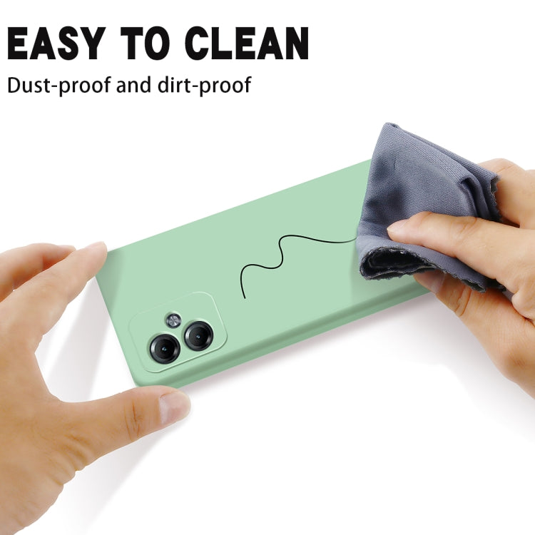 For Motorola Moto G64 Solid Color Liquid Silicone Dropproof Full Coverage Phone Case(Green) - Motorola Cases by PMC TechLife | Online Shopping South Africa | PMC TechLife | Buy Now Pay Later Mobicred