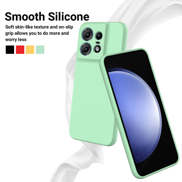 For Motorola Edge 50 Pro Pure Color Liquid Silicone Shockproof Phone Case(Green) - Motorola Cases by PMC TechLife | Online Shopping South Africa | PMC TechLife | Buy Now Pay Later Mobicred