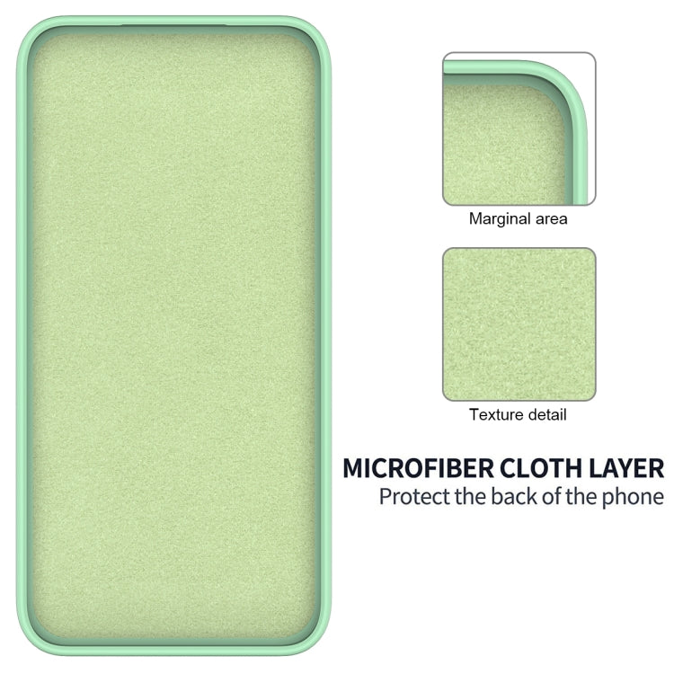 For Motorola Edge 50 Pro Pure Color Liquid Silicone Shockproof Phone Case(Green) - Motorola Cases by PMC TechLife | Online Shopping South Africa | PMC TechLife | Buy Now Pay Later Mobicred