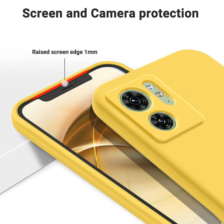 For Motorola Edge 2023 Solid Color Liquid Silicone Dropproof Full Coverage Phone Case(Yellow) - free shipping - PMC TechLife - Order now!