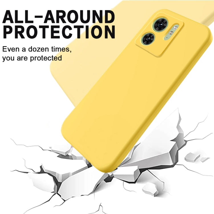 For Motorola Edge 2023 Solid Color Liquid Silicone Dropproof Full Coverage Phone Case(Yellow) - free shipping - PMC TechLife - Order now!