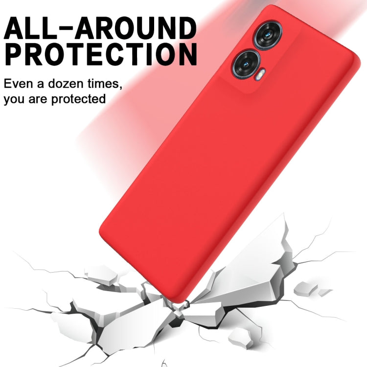 For Motorola Moto G85 Solid Color Liquid Silicone Dropproof Full Coverage Phone Case(Red) - free shipping - PMC TechLife - Order now!