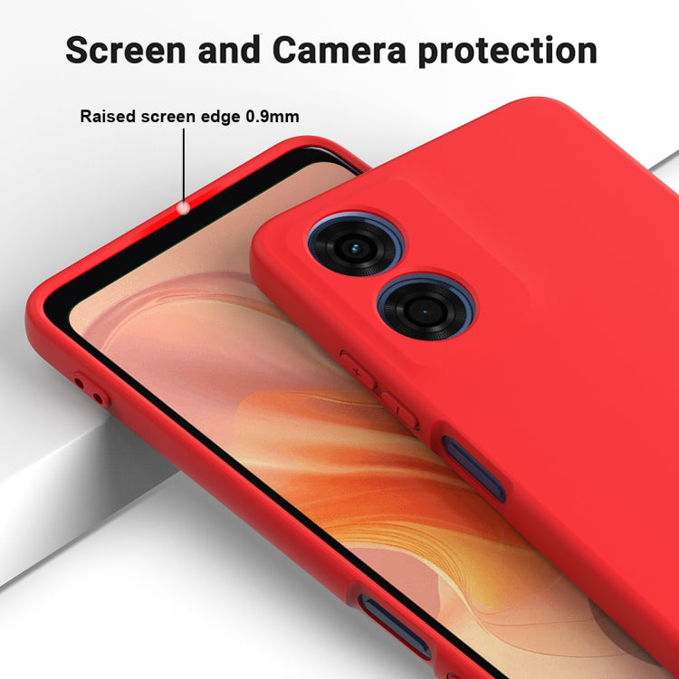 For Motorola Moto E14 Solid Color Liquid Silicone Dropproof Full Coverage Phone Case(Red) - free shipping - PMC TechLife - Order now!