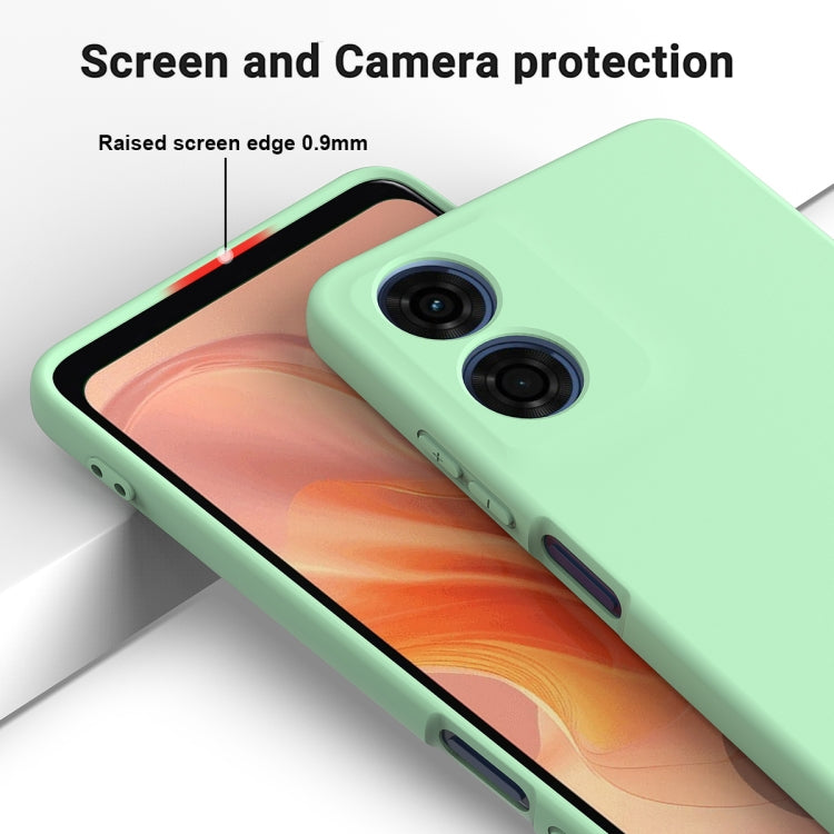 For Motorola Moto E14 Solid Color Liquid Silicone Dropproof Full Coverage Phone Case(Green) - free shipping - PMC TechLife - Order now!