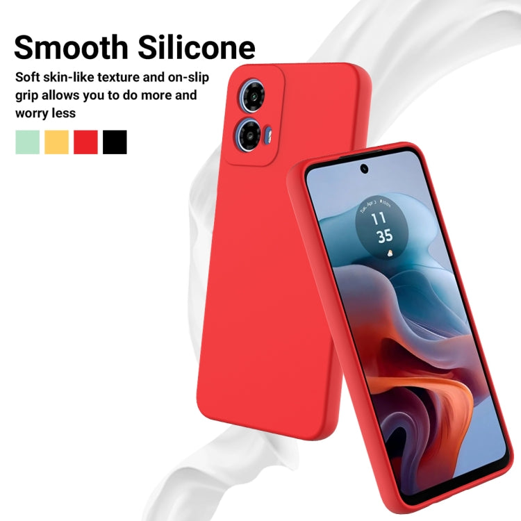 For Motorola Moto G Power 2024 Solid Color Liquid Silicone Dropproof Full Coverage Phone Case(Red) - free shipping - PMC Jewellery - Order now!