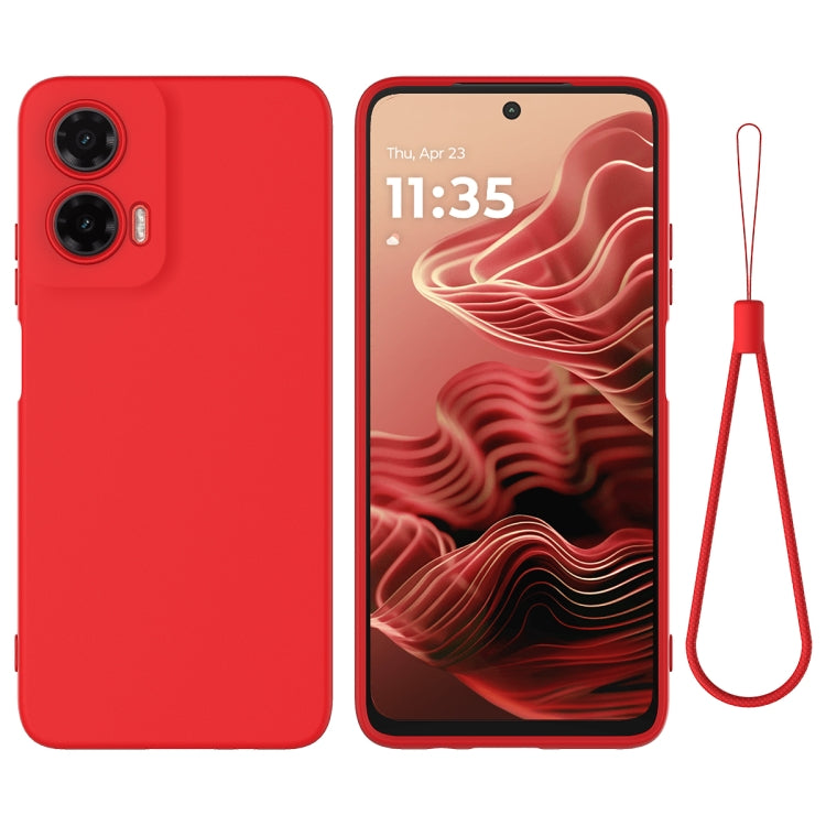 For Motorola Moto G35 Solid Color Liquid Silicone Dropproof Full Coverage Phone Case(Red) - free shipping - PMC TechLife - Order now!