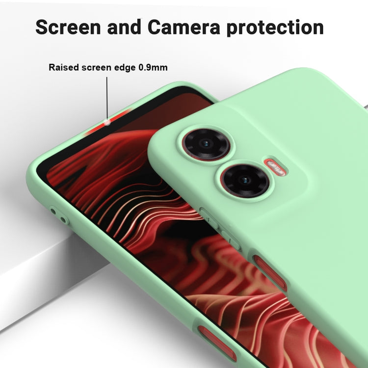 For Motorola Moto G35 Solid Color Liquid Silicone Dropproof Full Coverage Phone Case(Green) - free shipping - PMC TechLife - Order now!