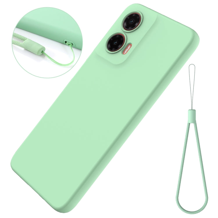 For Motorola Moto G35 Solid Color Liquid Silicone Dropproof Full Coverage Phone Case(Green) - free shipping - PMC TechLife - Order now!