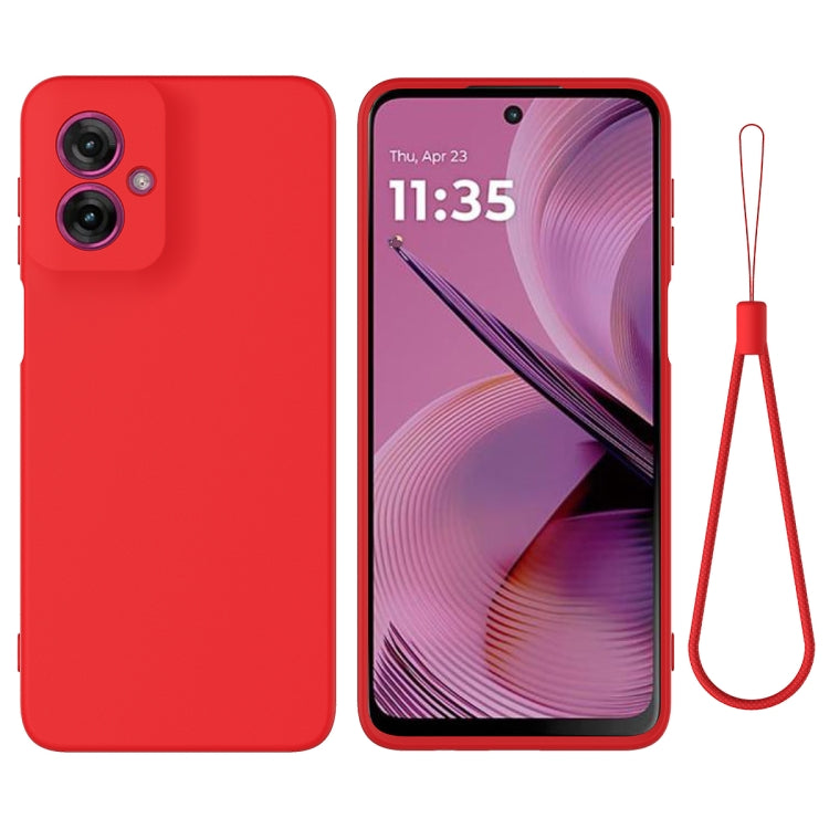 For Motorola Moto G55 Solid Color Liquid Silicone Dropproof Full Coverage Phone Case(Red) - free shipping - PMC TechLife - Order now!