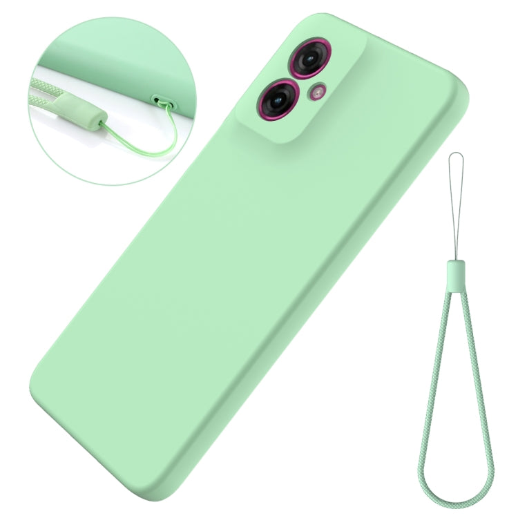 For Motorola Moto G55 Solid Color Liquid Silicone Dropproof Full Coverage Phone Case(Green) - free shipping - PMC TechLife - Order now!