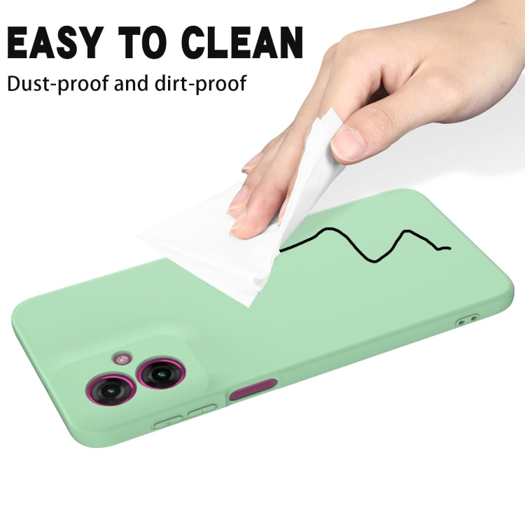 For Motorola Moto G55 Solid Color Liquid Silicone Dropproof Full Coverage Phone Case(Green) - free shipping - PMC TechLife - Order now!