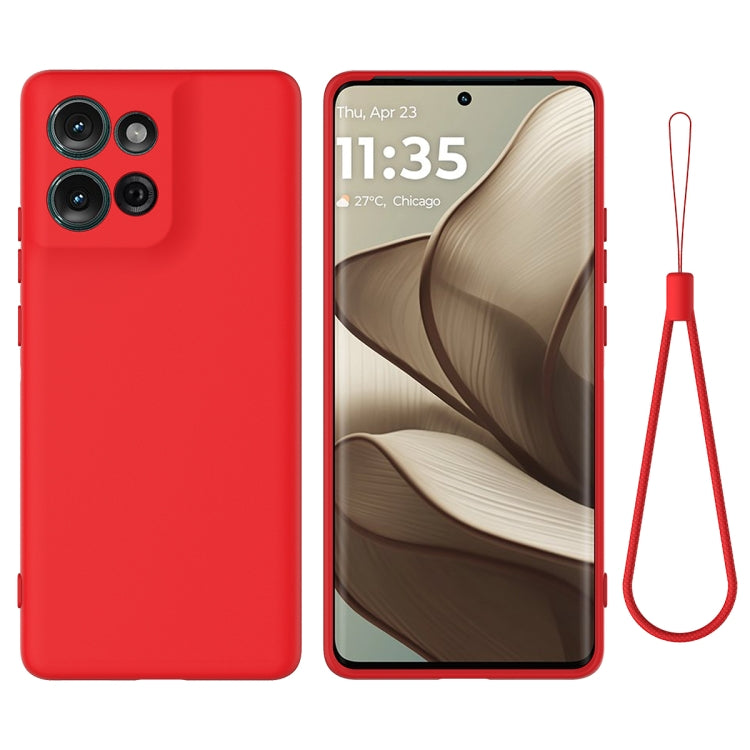 For Motorola Moto G75 Solid Color Liquid Silicone Dropproof Full Coverage Phone Case(Red) - free shipping - PMC TechLife - Order now!
