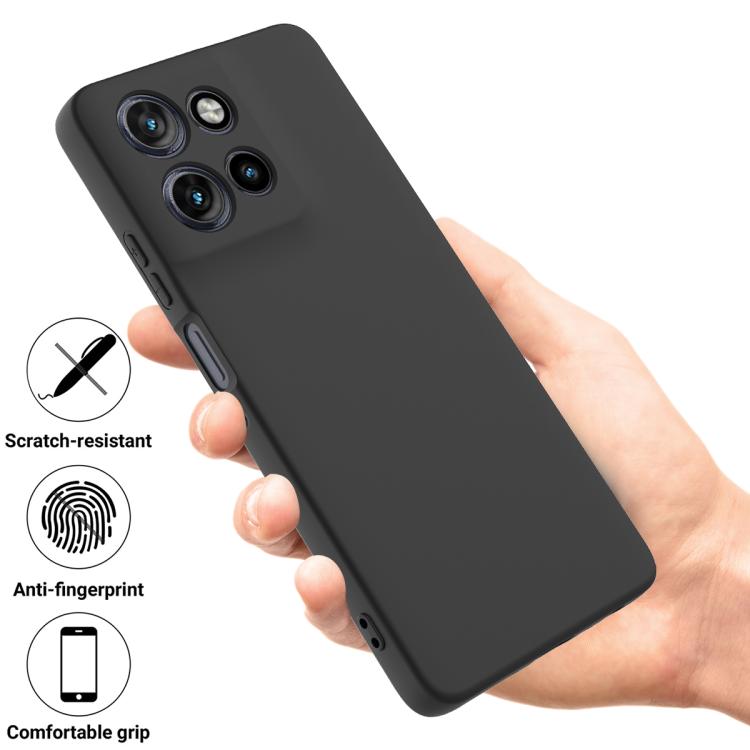 For Motorola Moto G Power 2025 Solid Color Liquid Silicone Dropproof Full Coverage Phone Case(Black) - free shipping - PMC TechLife - Order now!