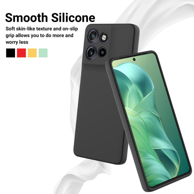 For Motorola Moto G Power 2025 Solid Color Liquid Silicone Dropproof Full Coverage Phone Case(Black) - free shipping - PMC TechLife - Order now!