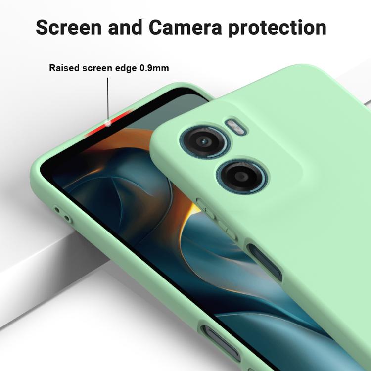 For Motorola Moto G05 / E15 Solid Color Liquid Silicone Dropproof Full Coverage Phone Case(Green) - free shipping - PMC TechLife - Order now!